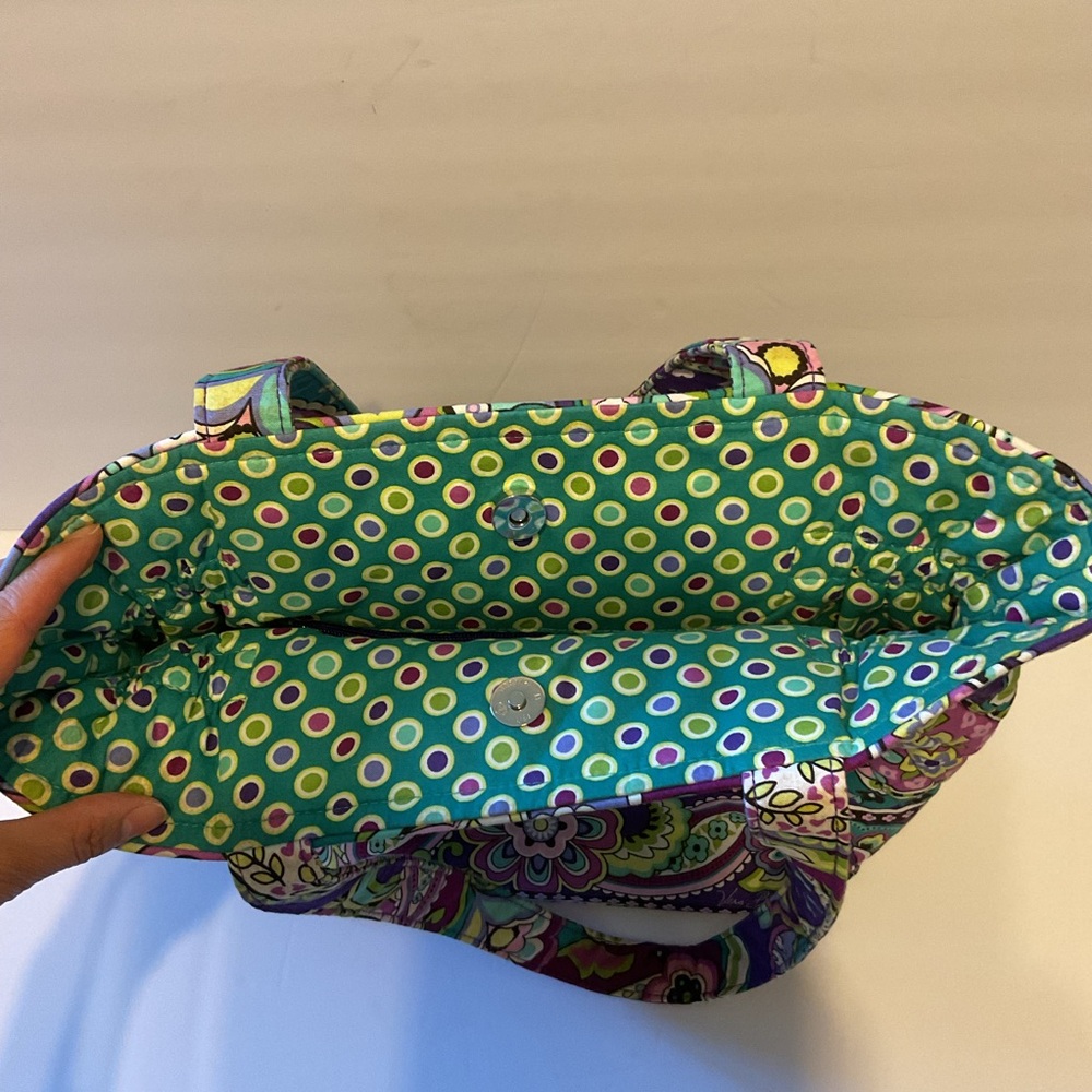 Vera Bradley Glenna Shoulder Bag Heather Paisley Multi Color Quilted Grandmacore - Picture 9 of 9